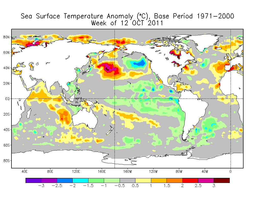 SST - Sea: Surface Temperature Anomaly (°C)