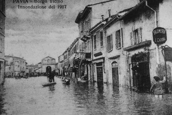 Il Ticino a Pavia nel 1917